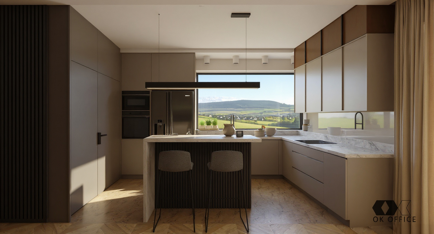 Projekt wnętrz – OK OFFICE - ujęcie 2